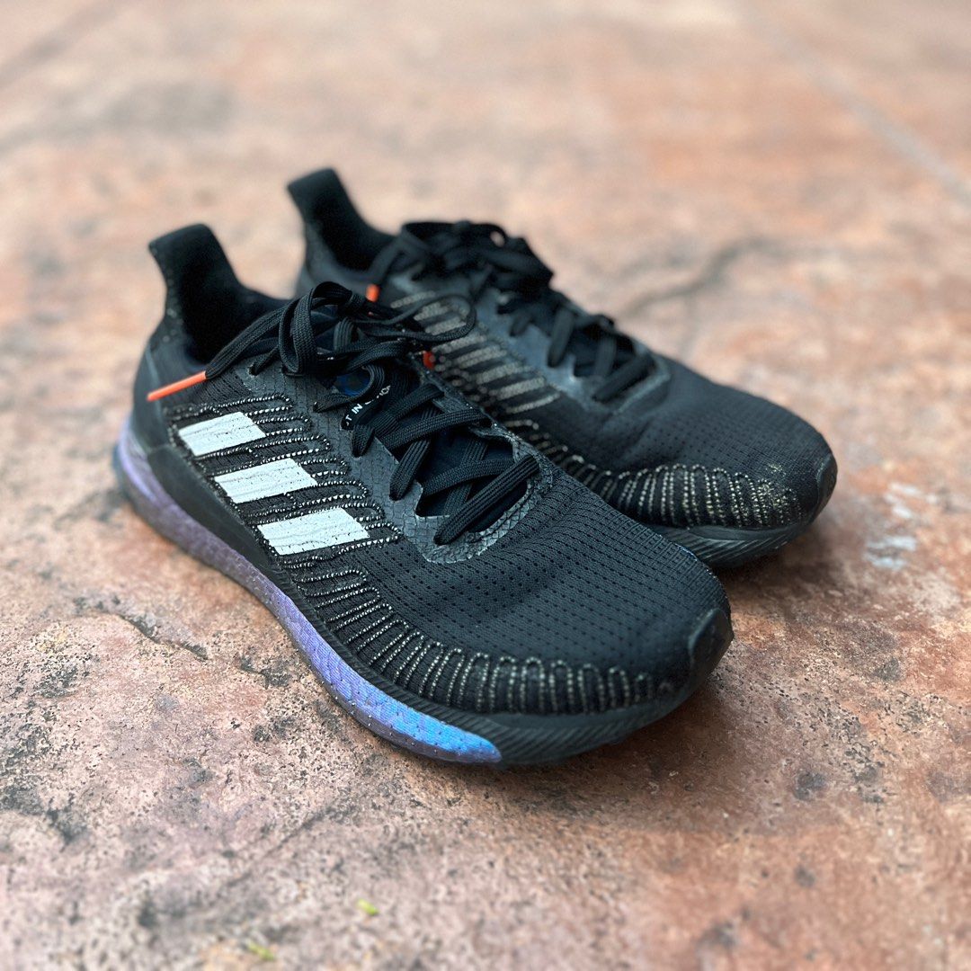 Adidas solar boost men's running shoes core black/multi online