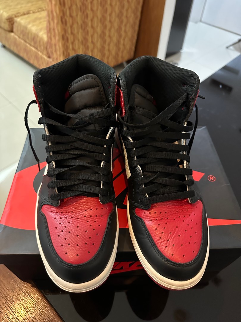 Bred toe discount red laces