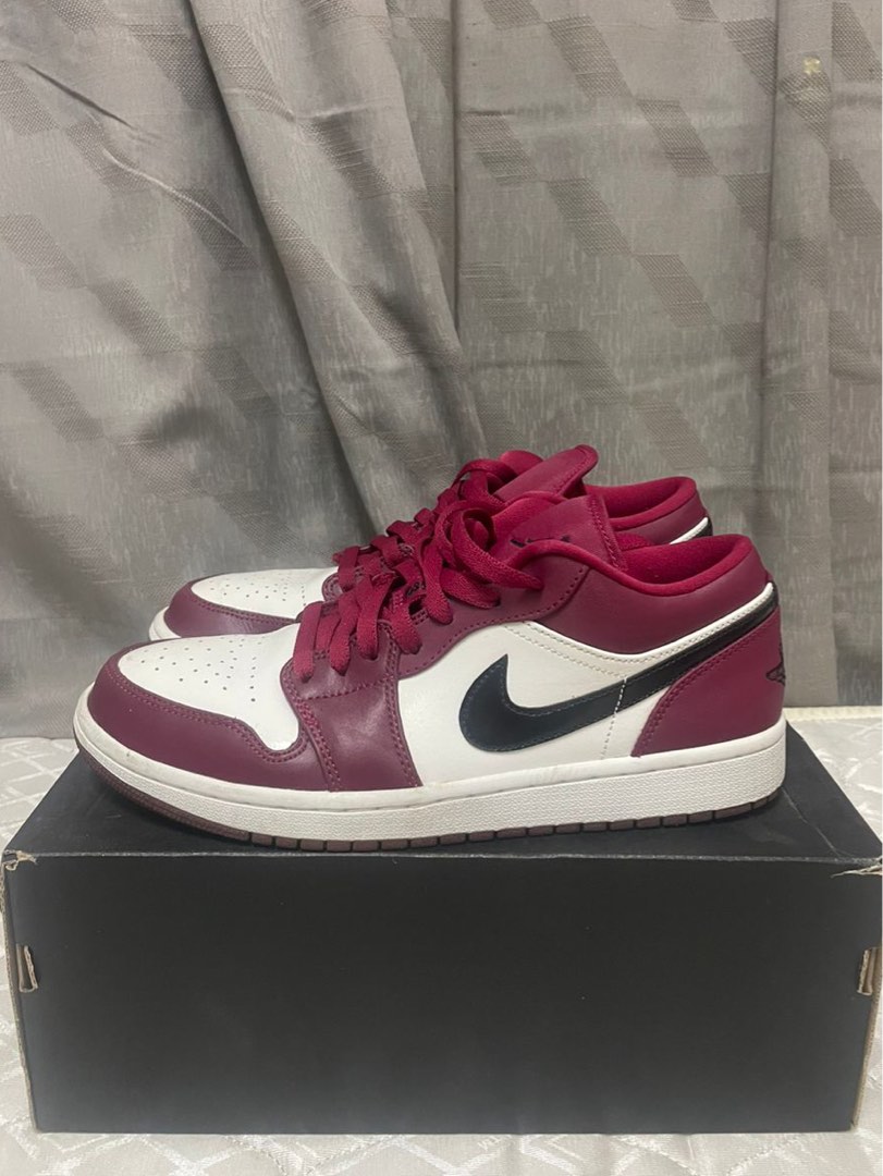 Air Jordan 1 Low Noble Red, Men's Fashion, Footwear, Sneakers on Carousell