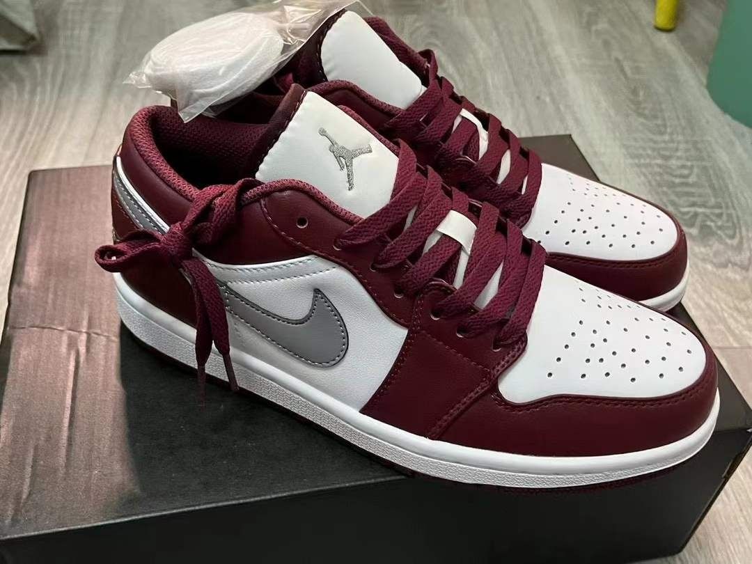 Air Jordan 1 Low bordeaux Men s Fashion Footwear Sneakers on