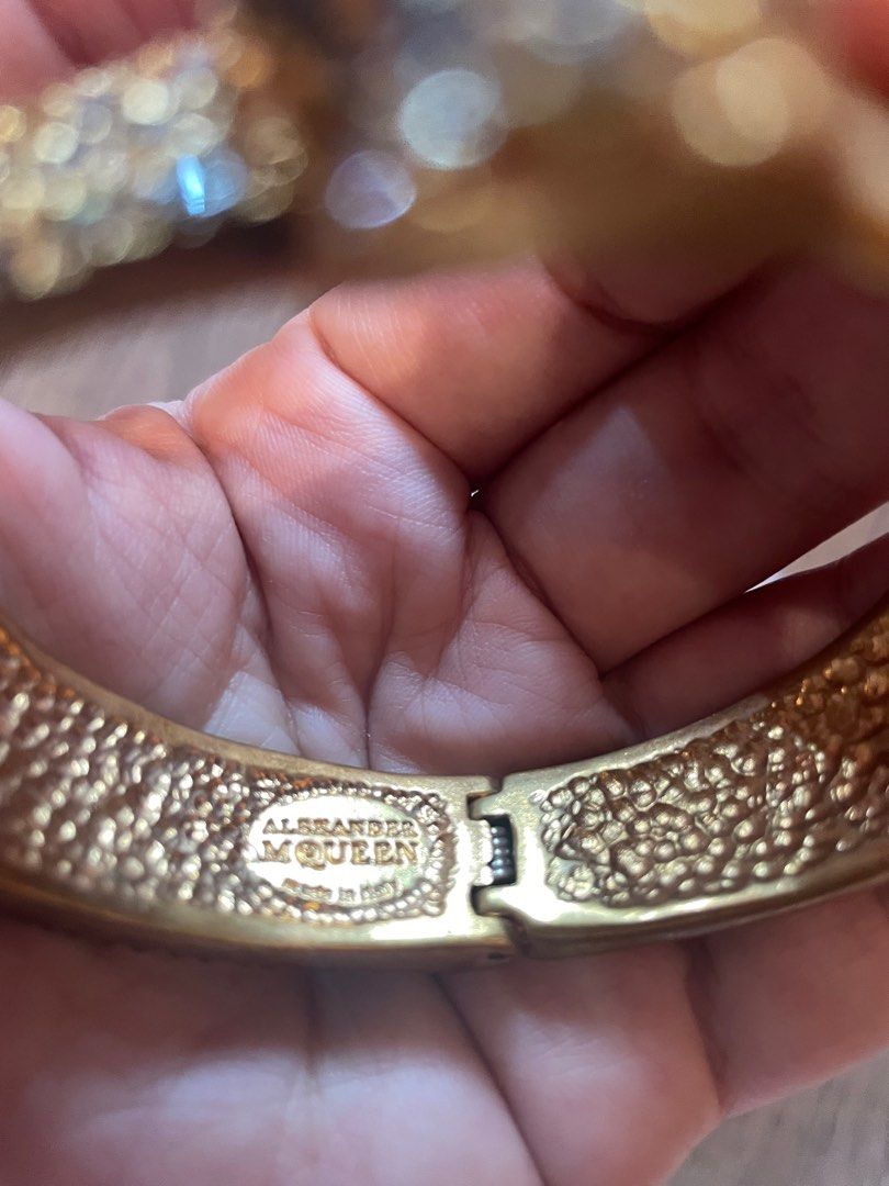 Alexander McQueen Skull bangle Luxury Accessories on Carousell