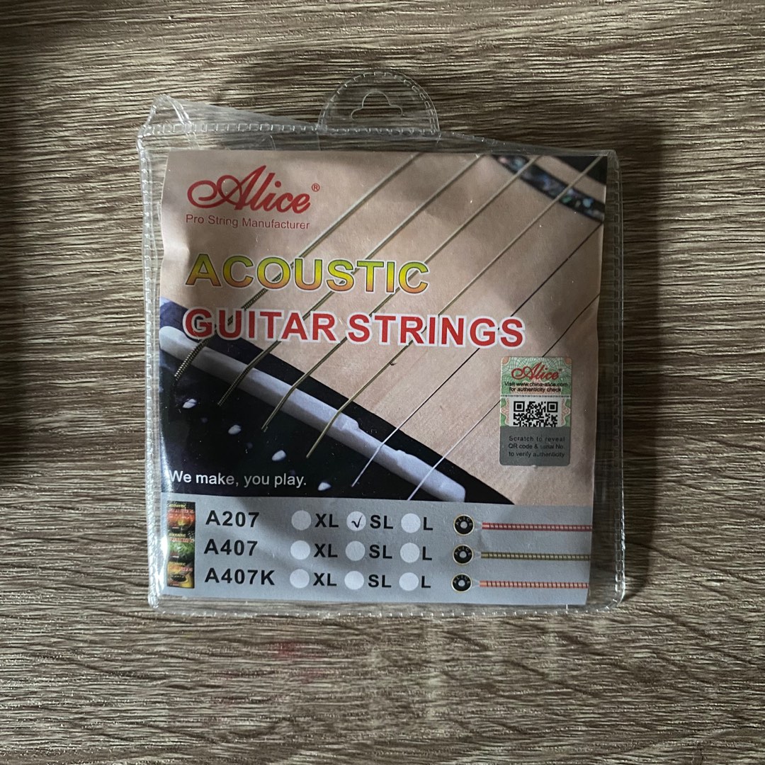 Alice Acoustic Guitar String Gauge 11, Hobbies & Toys, Music & Media