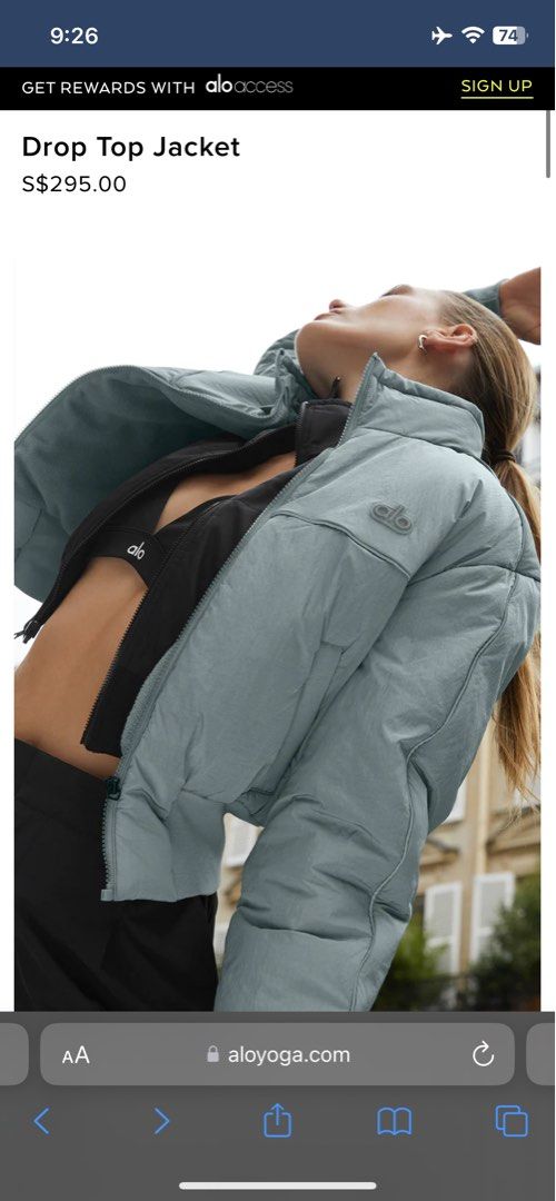 Alo Drop Top Jacket in Black (Retail $340), Women's Fashion, Coats, Jackets  and Outerwear on Carousell