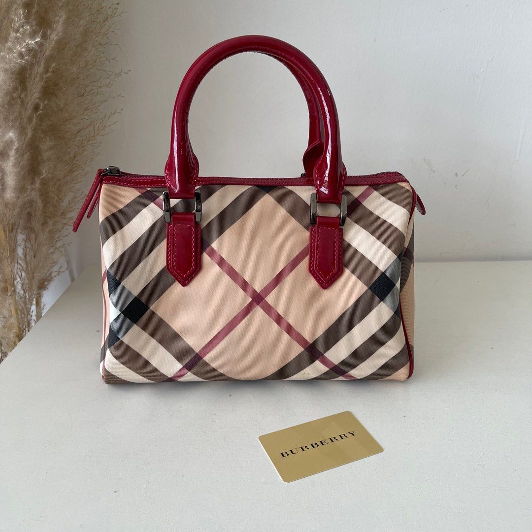 Vintage Burberry Boston bag, Luxury, Bags & Wallets on Carousell
