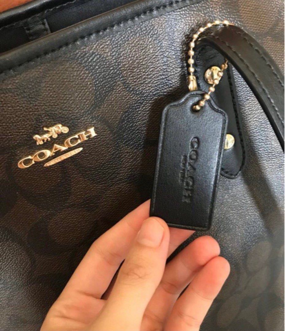 Coach drawstring deals carryall black