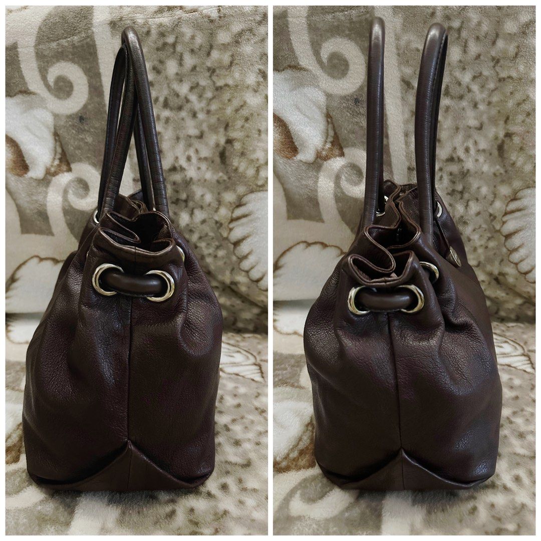 CLEARANCE SALE Authentic Furla Carmen Dark Brown Satchel FIXED PRICE FREE SHIPPING