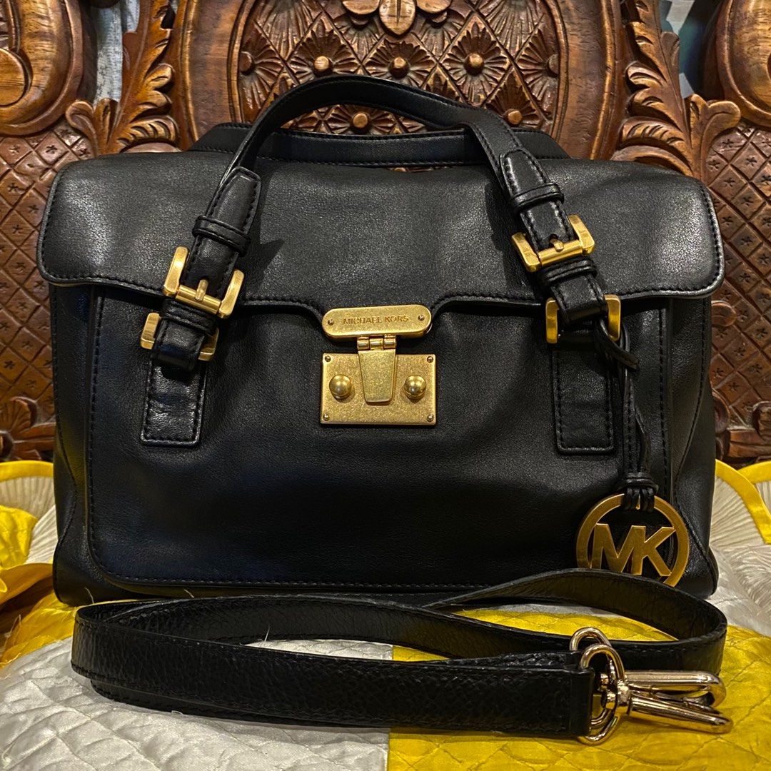 Authentic Michael Kors Hamilton Satchel Bag, Luxury, Bags & Wallets on  Carousell