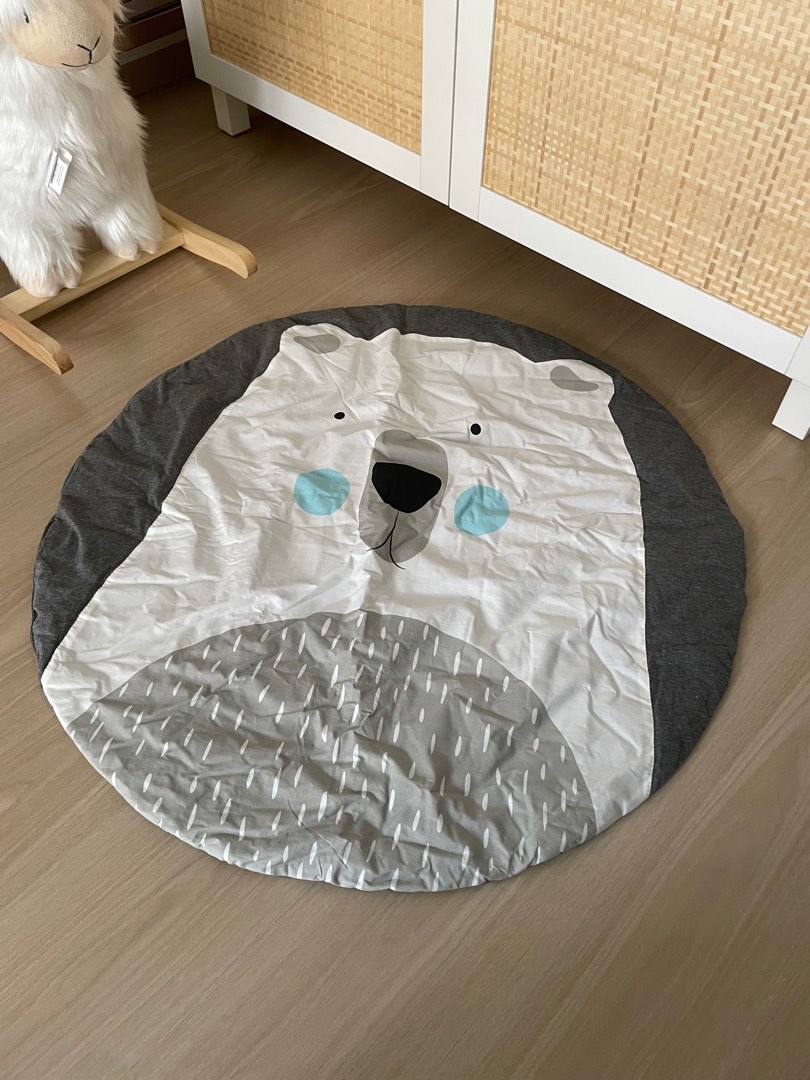 Polar bear top baby play mat