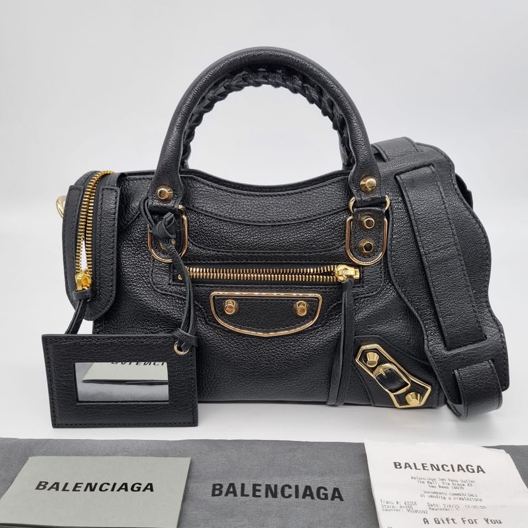 balenciaga mini city black