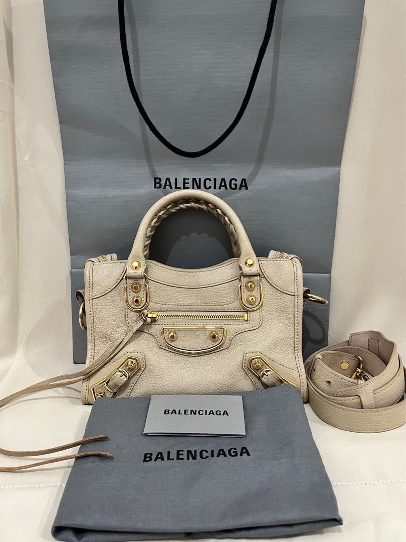 Balenciaga mini city beige hot sale