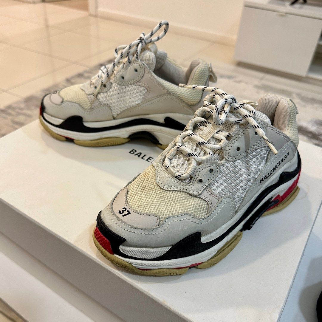 Balenciaga Triple S Women s Fashion Footwear Sneakers on Carousell