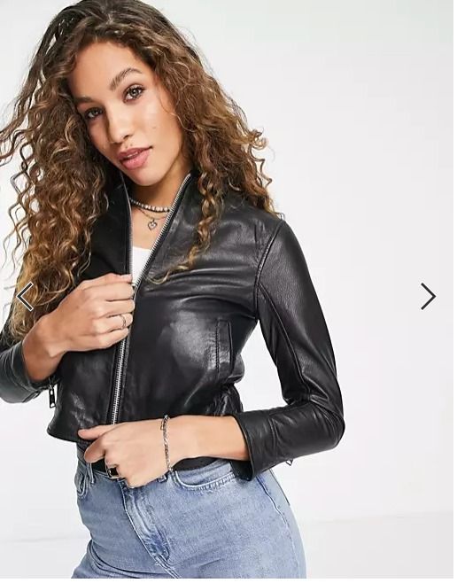 Barney s Originals real leather coach jacket Women s Fashion