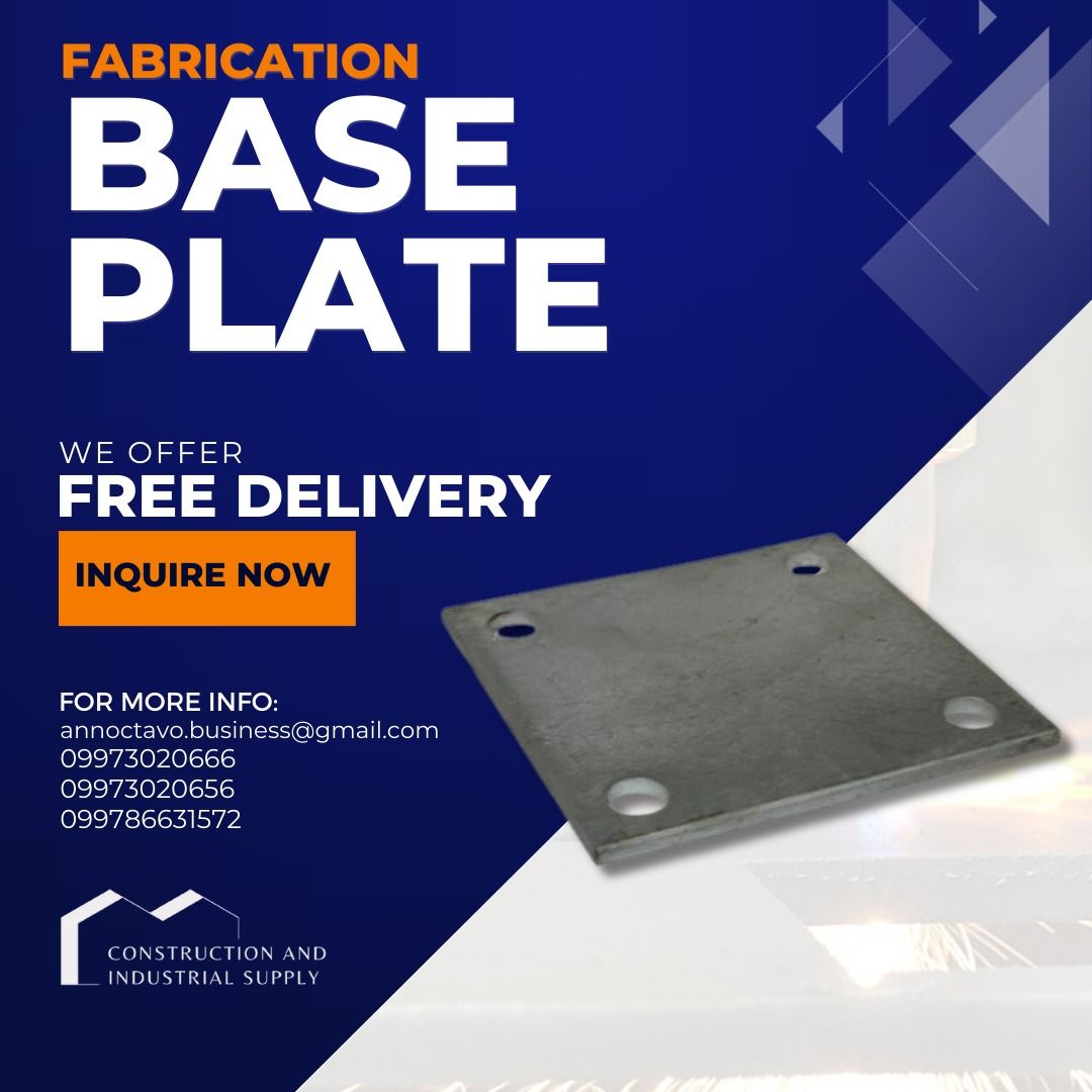 Base plate | Metal Fabrication | Foundation plate | Flange Plate ...