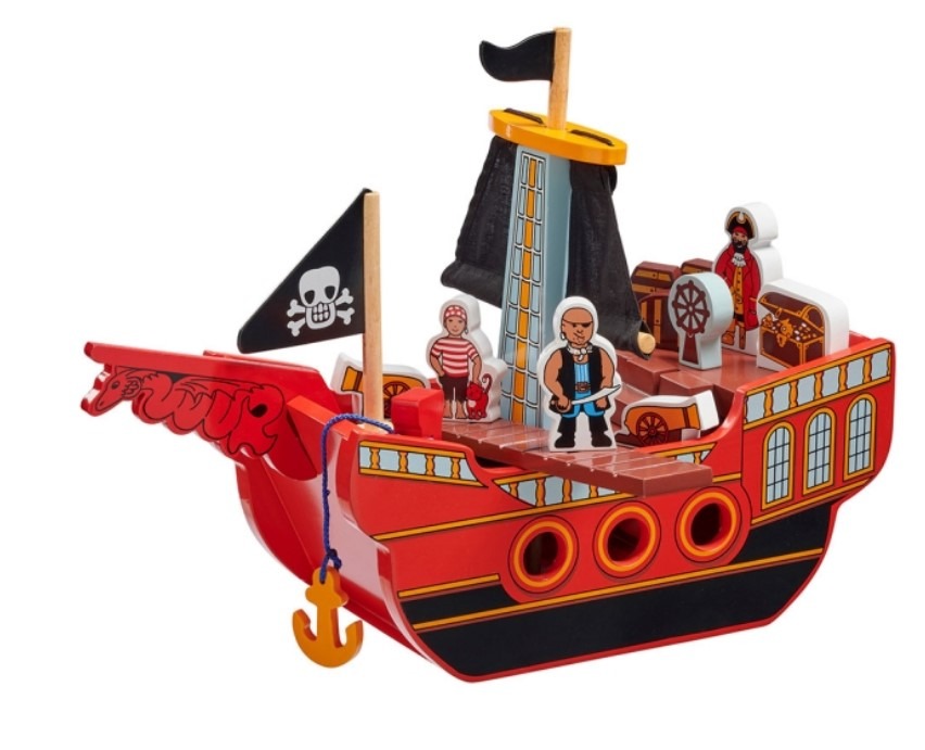 Big Wooden Pirate Ship Hobbies Toys Toys Games on Carousell