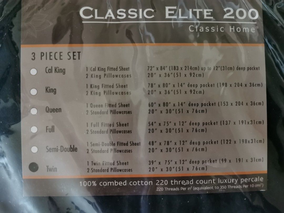 Black 3 Piece Bed Sheet Set - Twin (Category: Bedding & Towels) located in Pasay City. Submitted by kaiatingsu (Listing ID 1252578182, Image 3). Description: - SRP 1879 - Includes 2 Pillowcases, 1 Bedding - 100% Combed Cotton - 220 Thread Count - Twin Bed - Brand new, unopened - I can have it machine washed if you prefer.