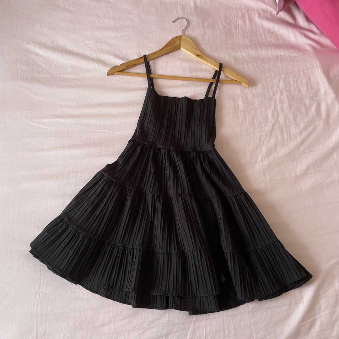 BLACK BABYDOLL DRESS, Women's Fashion, Dresses & Sets, Dresses on Carousell