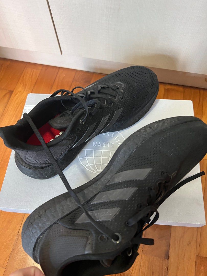 Black pureboost adidas Men s Fashion Footwear Sneakers on Carousell