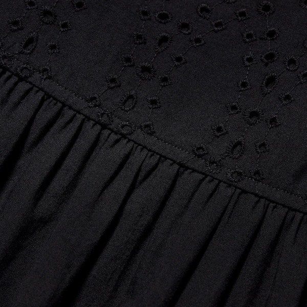uniqlo cotton embroidery shirring sleeveless dress Women's Cotton Embroidery Shirring Sleeveless Dress