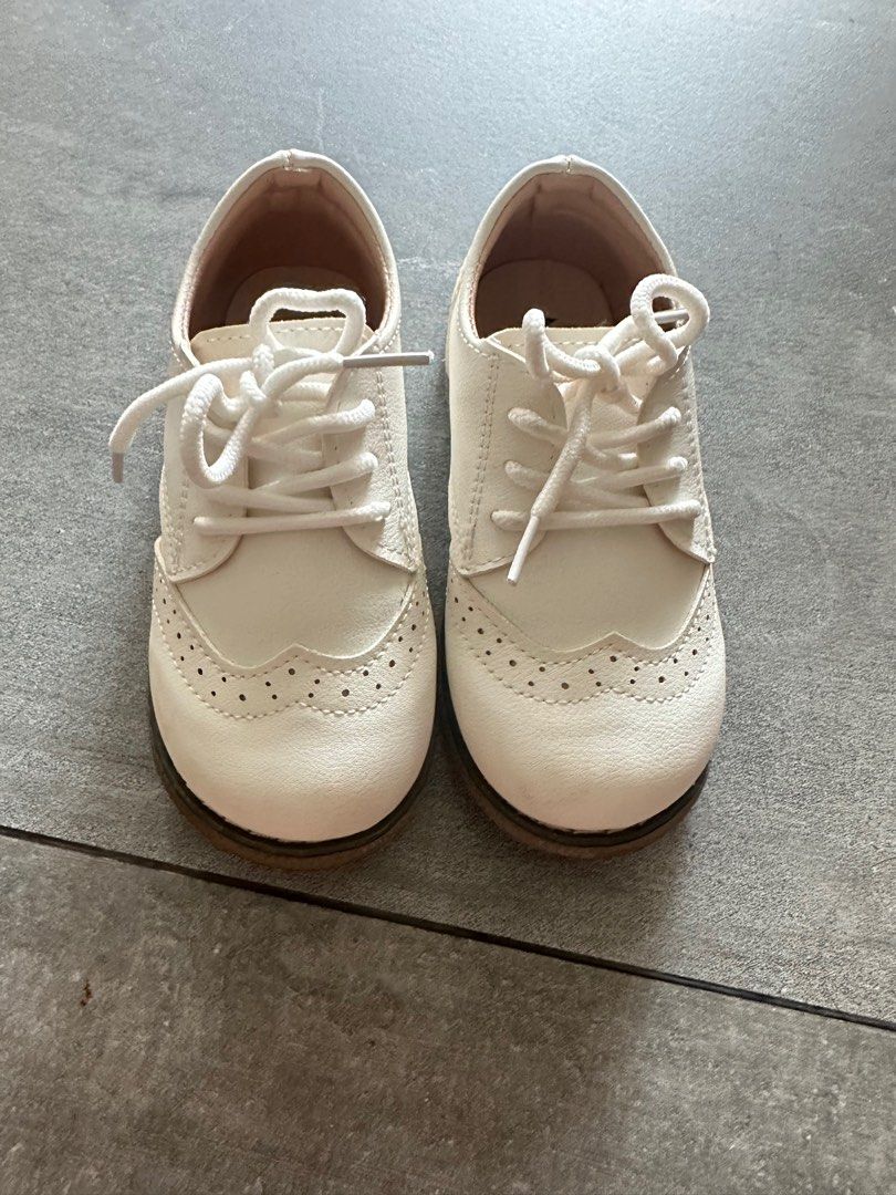 Boys Formal white shoes