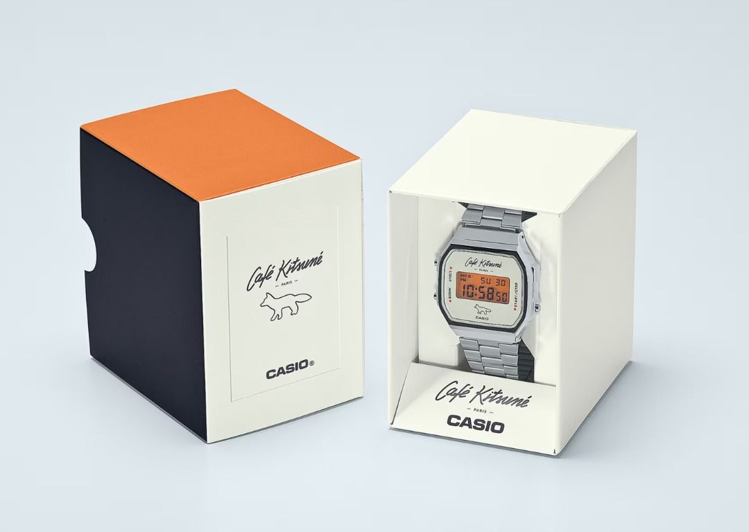 Cafe Kitsune x Casio A168WECK-7A, 名牌, 手錶- Carousell