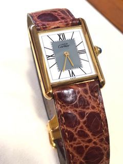Cartier Vintage Tank Must Gold Pleated (Watch Only)