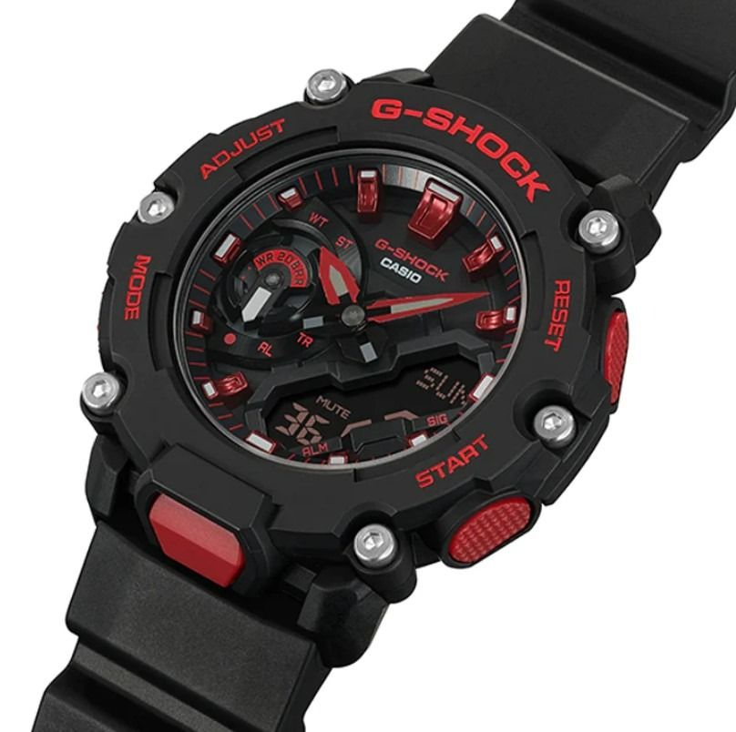 Red and black sale watch