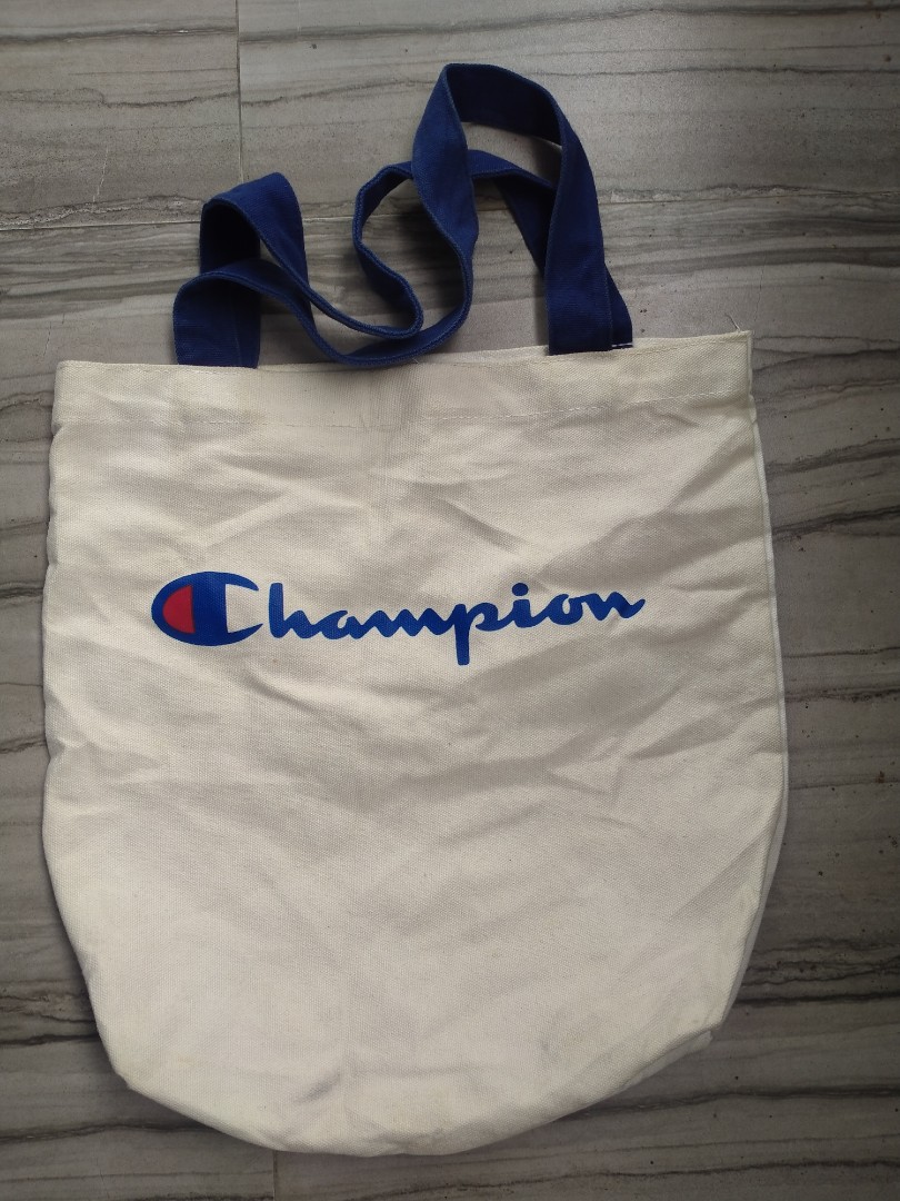 Champion tote bag, Men's Fashion, Bags, Sling Bags on Carousell