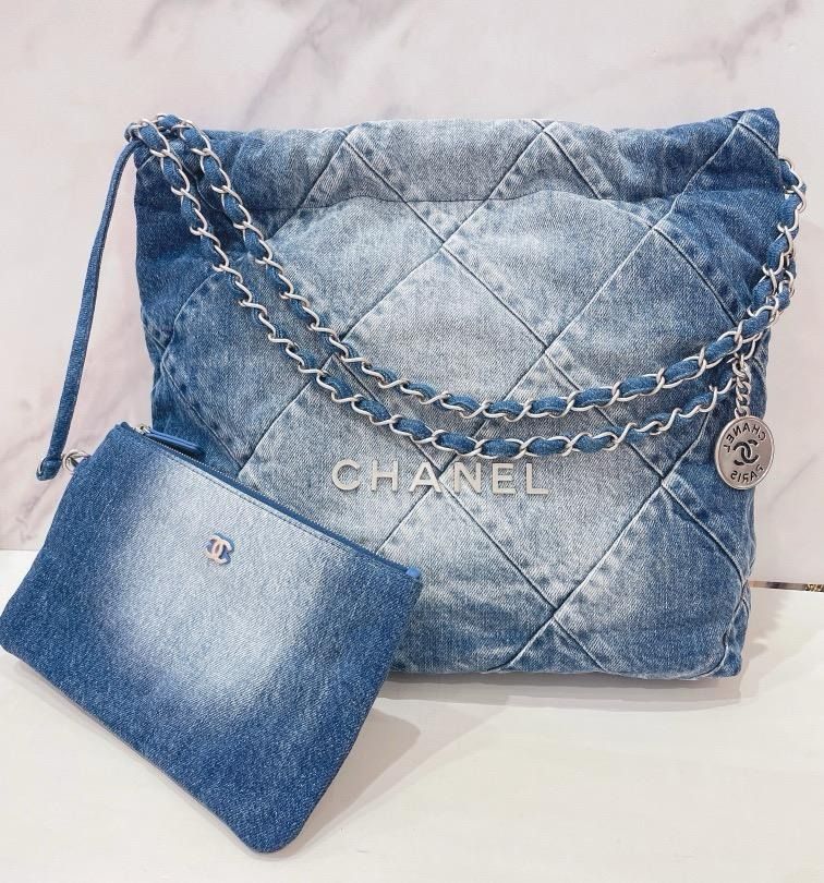 Chanel Denim Hobo, Luxury, Bags & Wallets on Carousell