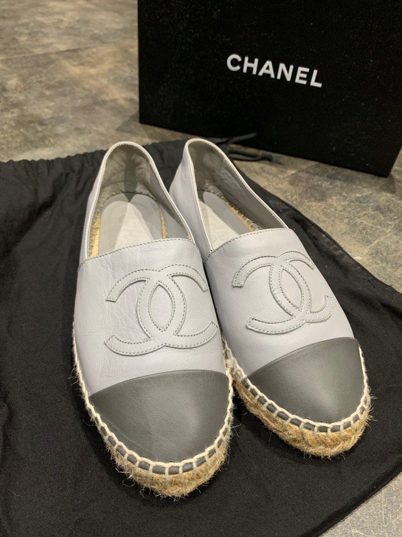 Chanel espadrilles grey outlet