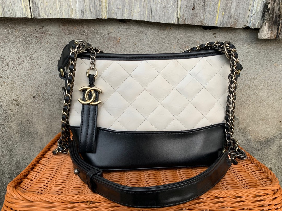 CHANEL GABRIELLE BLACK WHITE, Luxury, Bags & Wallets on Carousell