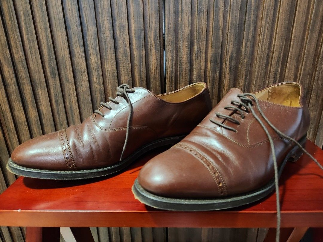 Joseph Cheaney Brown Dress Shoes UK6.5 Leather Sole