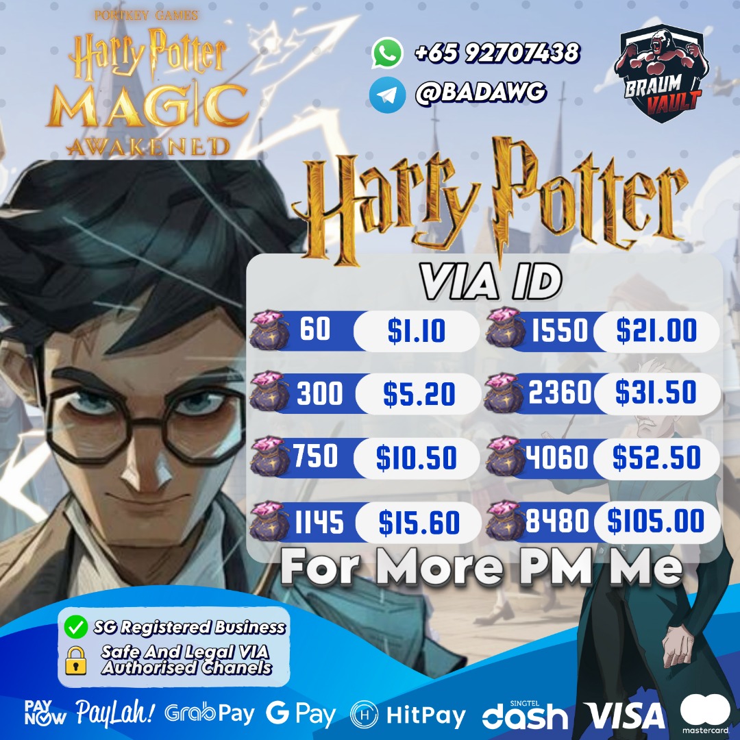 [CHEAPEST NO LOGIN] Harry Potter Magic Awakened Jewel Top Up