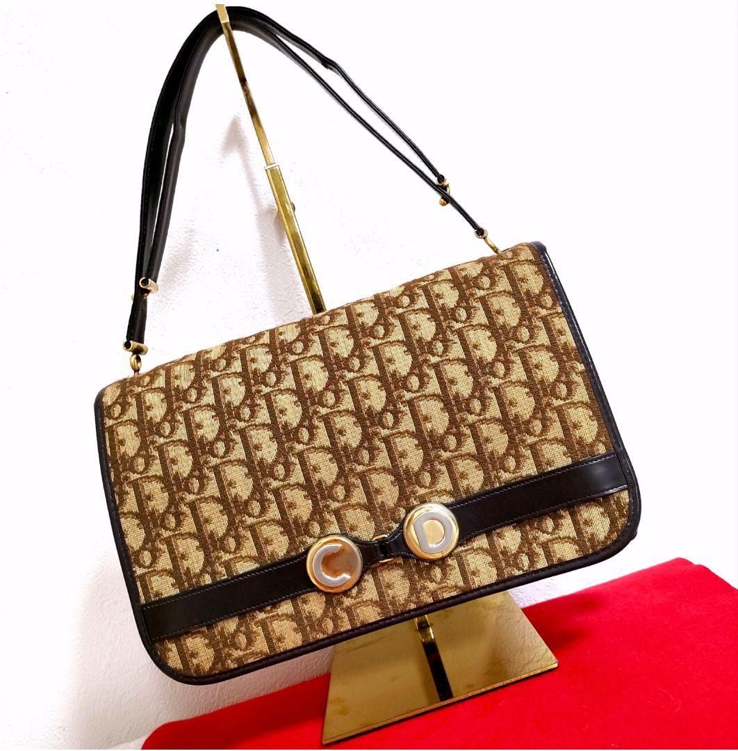 DIOR TROTTER MINI BOSTON VINTAGE BAG, Luxury, Bags & Wallets on Carousell