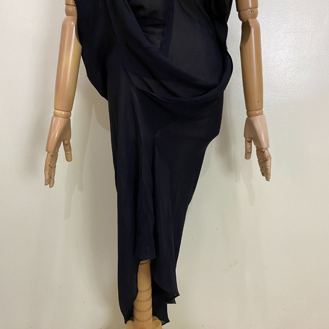 Robe Comme Des Garçons Junya Watanabe Anamorphose - Taille S, Noir Et Crème Pied-de-poule