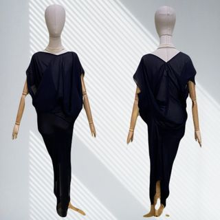 CL297 - Junya Watanabe Comme des Garcons Sheer Asymmetrical dress