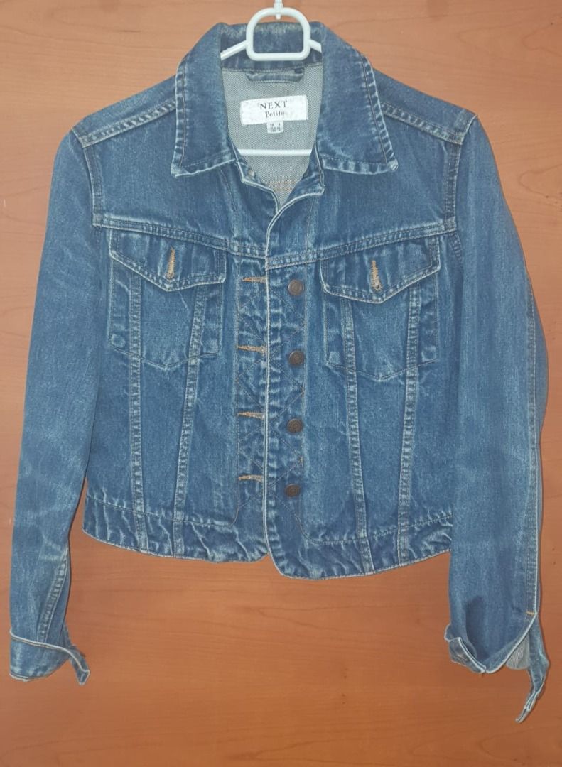 Classic Fitted Denim Jacket Next UK Women s Fashion Coats