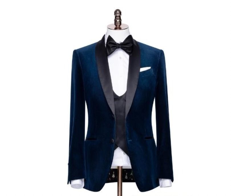 Men s Suit Navy Blue Tuxedo Jacket Only Wedding Groom