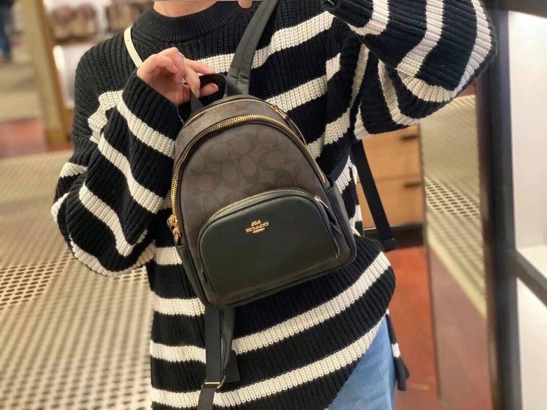 Coach signature canvas discount backpack