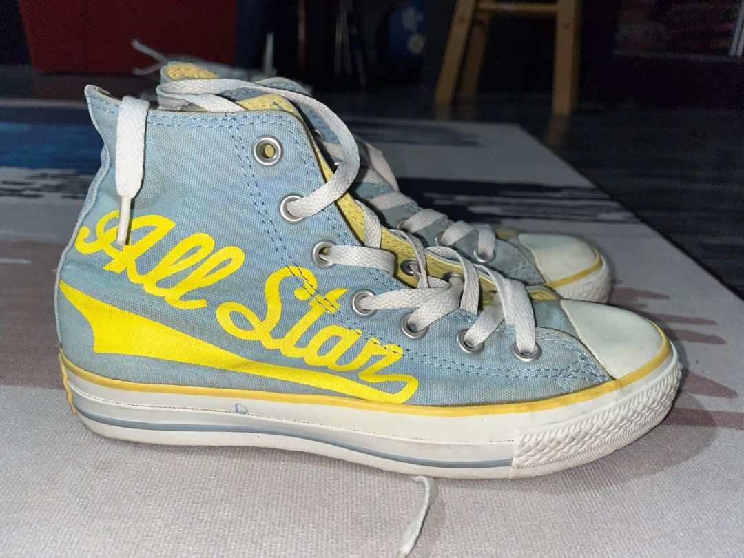 Blue and yellow converse all stars hotsell