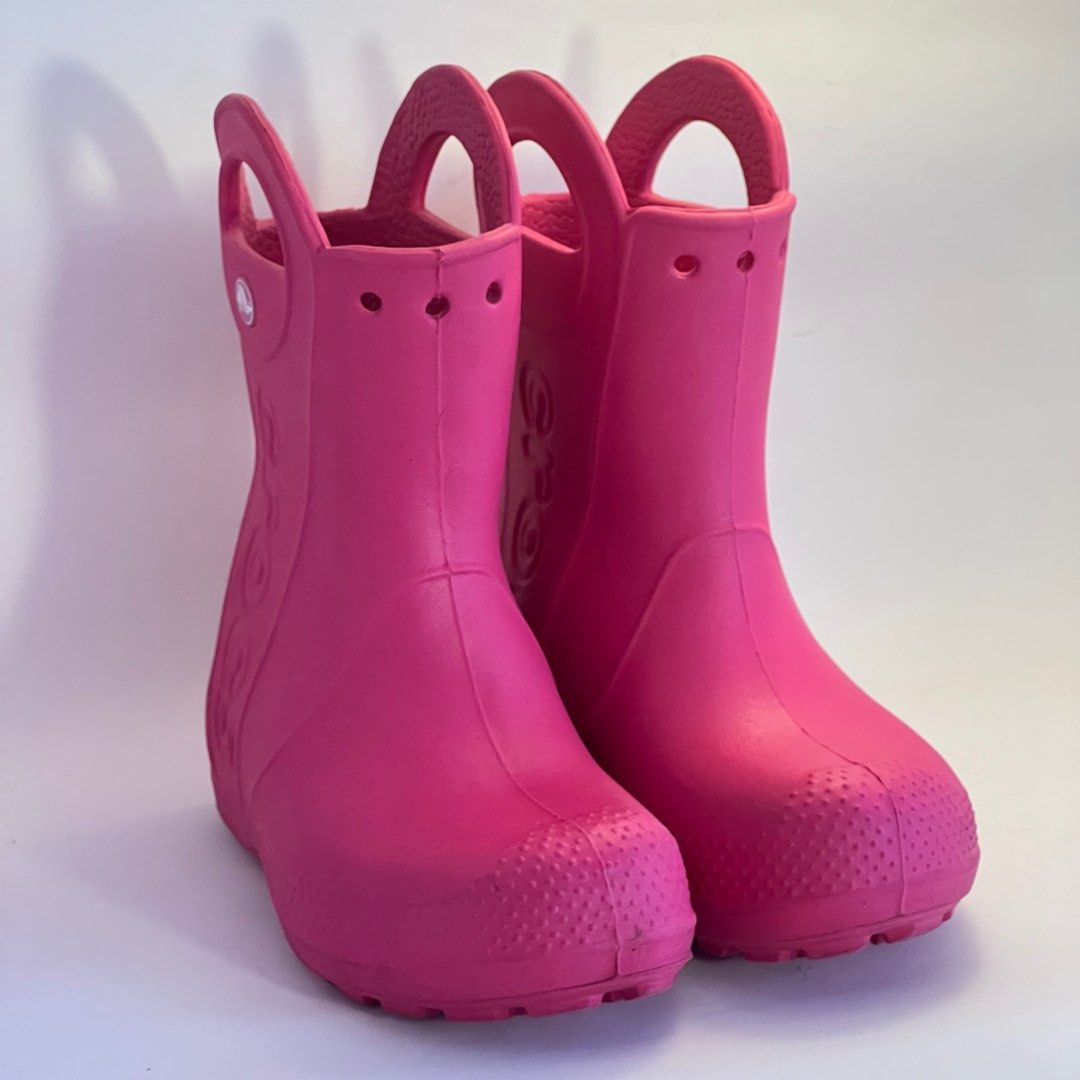 Girls croc boots discount