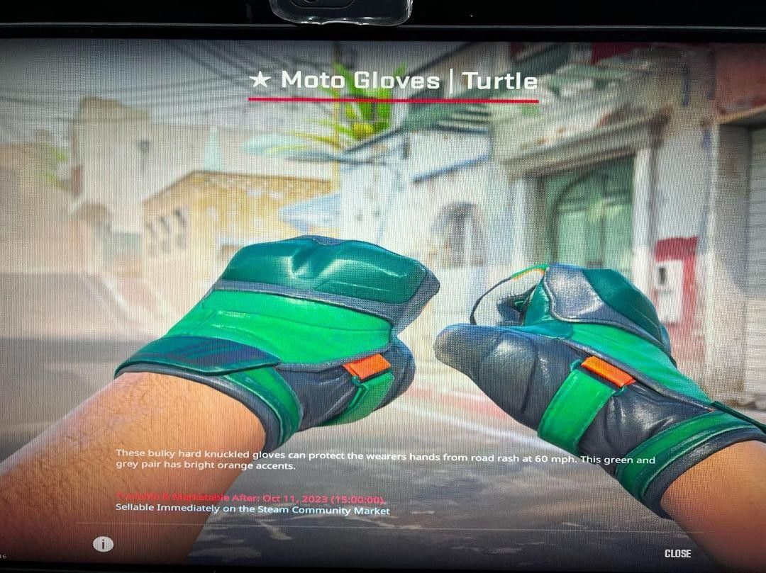 CSGO Moto Gloves Turtle, Video Gaming, Gaming Accessories, InGame