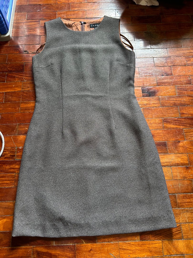 Dark Grey Office Dress, Women's Fashion, Dresses & Sets, Dresses on
