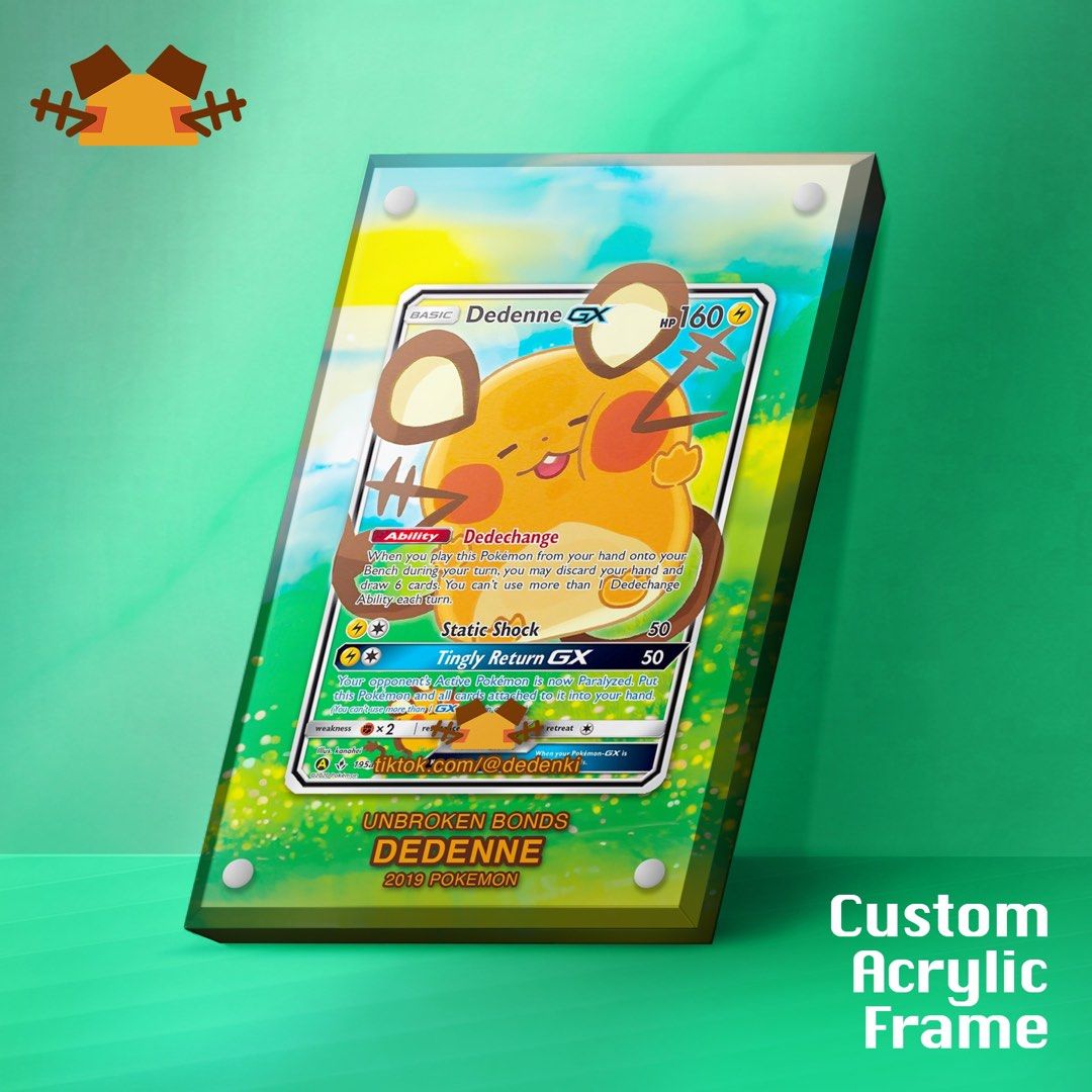 Dedenne GX Custom Card Frame, Hobbies & Toys, Toys & Games on Carousell