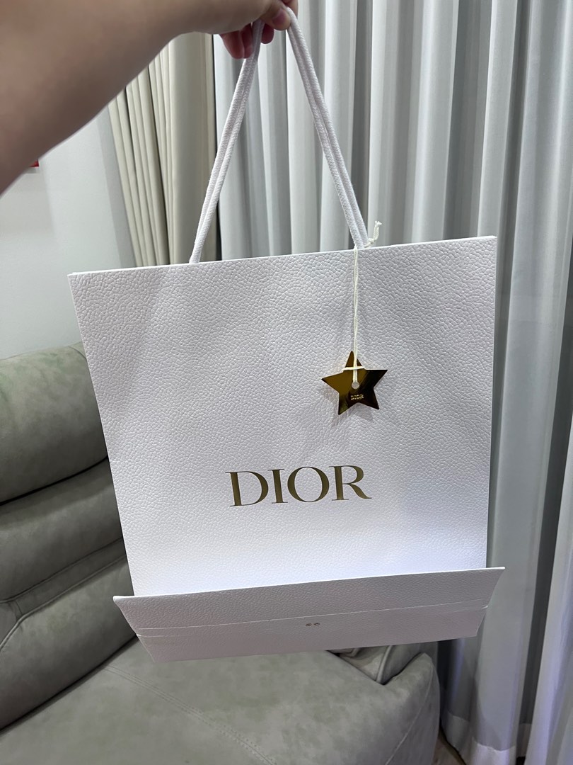 Dior paperbag with star charm, Luxury, Bags & Wallets on Carousell