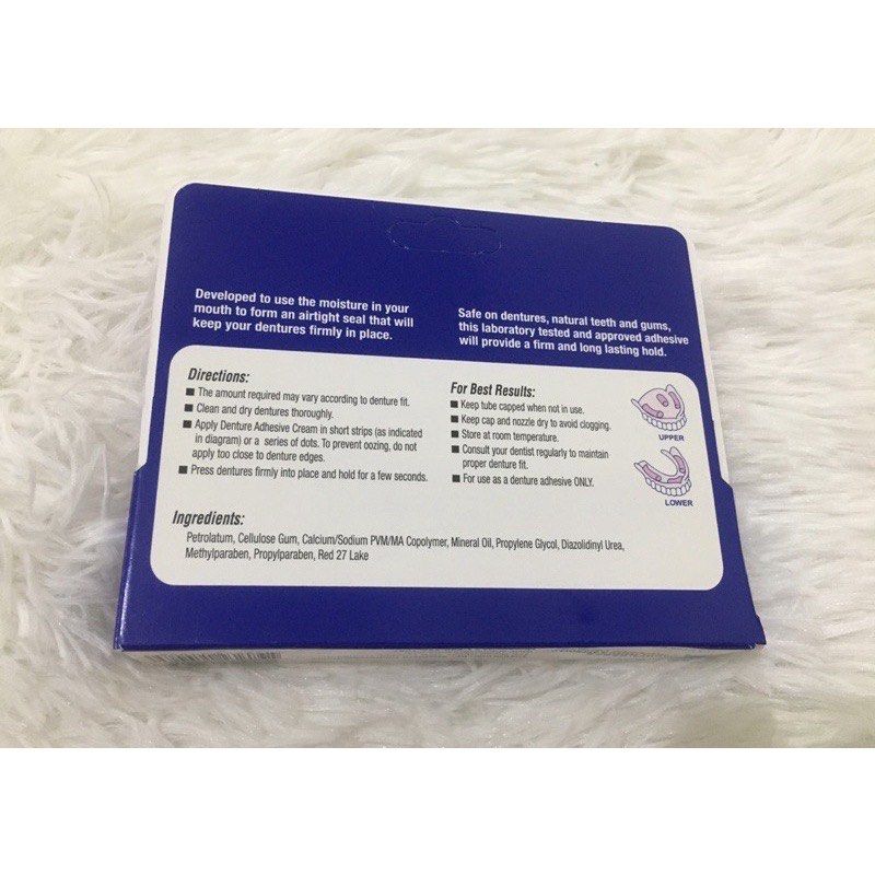 Dr. Sheffield's Staydent Denture Adhesive cream 24g, Beauty & Personal