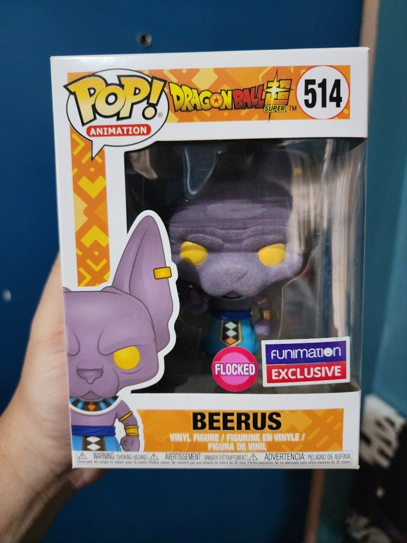 Funko pop flocked beerus sales