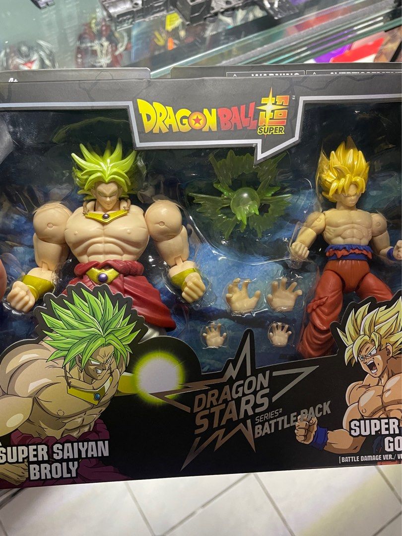 Dragon Stars Battle Pack Super Saiyan Goku (Battle Damage Ver.) Vs Super  Saiyan Broly - Action Figure Set