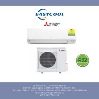 Mitsubishi System 1/2/3/4/5 R32 Installation/Replacement [EASYCOOL] 