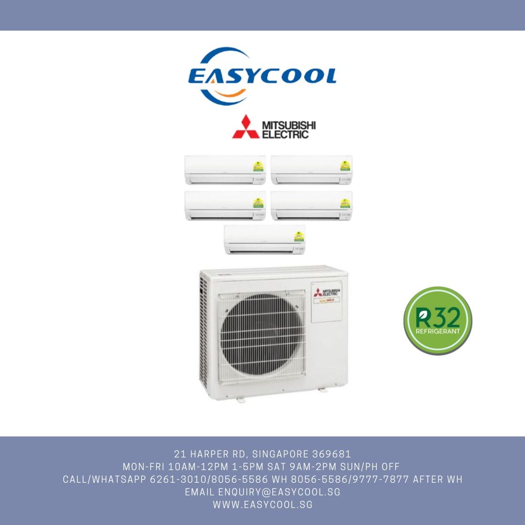 [EASYCOOL] Mitsubishi System 1/2/3/4/5 R32 Installation/Replacement ...