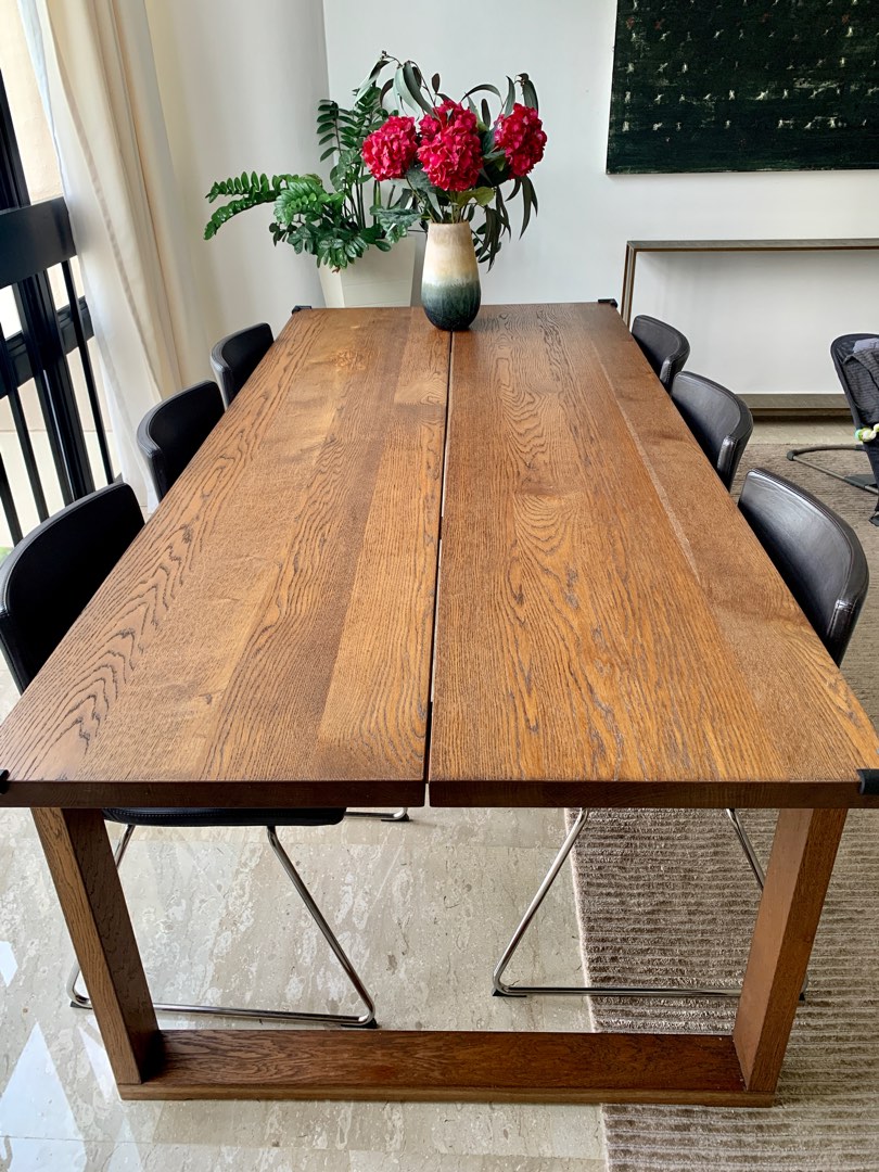 Elegant Dining Set table six chairs